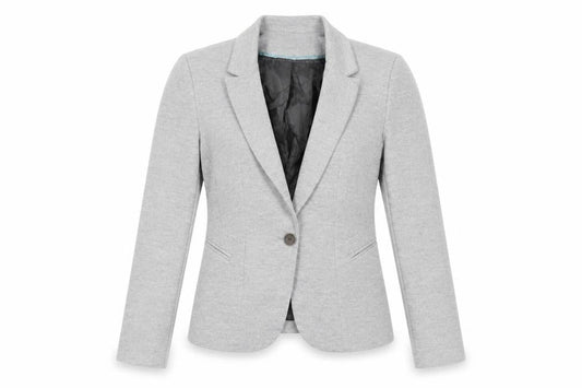Bershka Womens Grey Jacket Blazer Size M Button