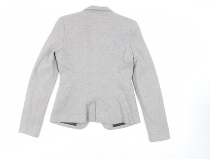 Bershka Womens Grey Jacket Blazer Size M Button