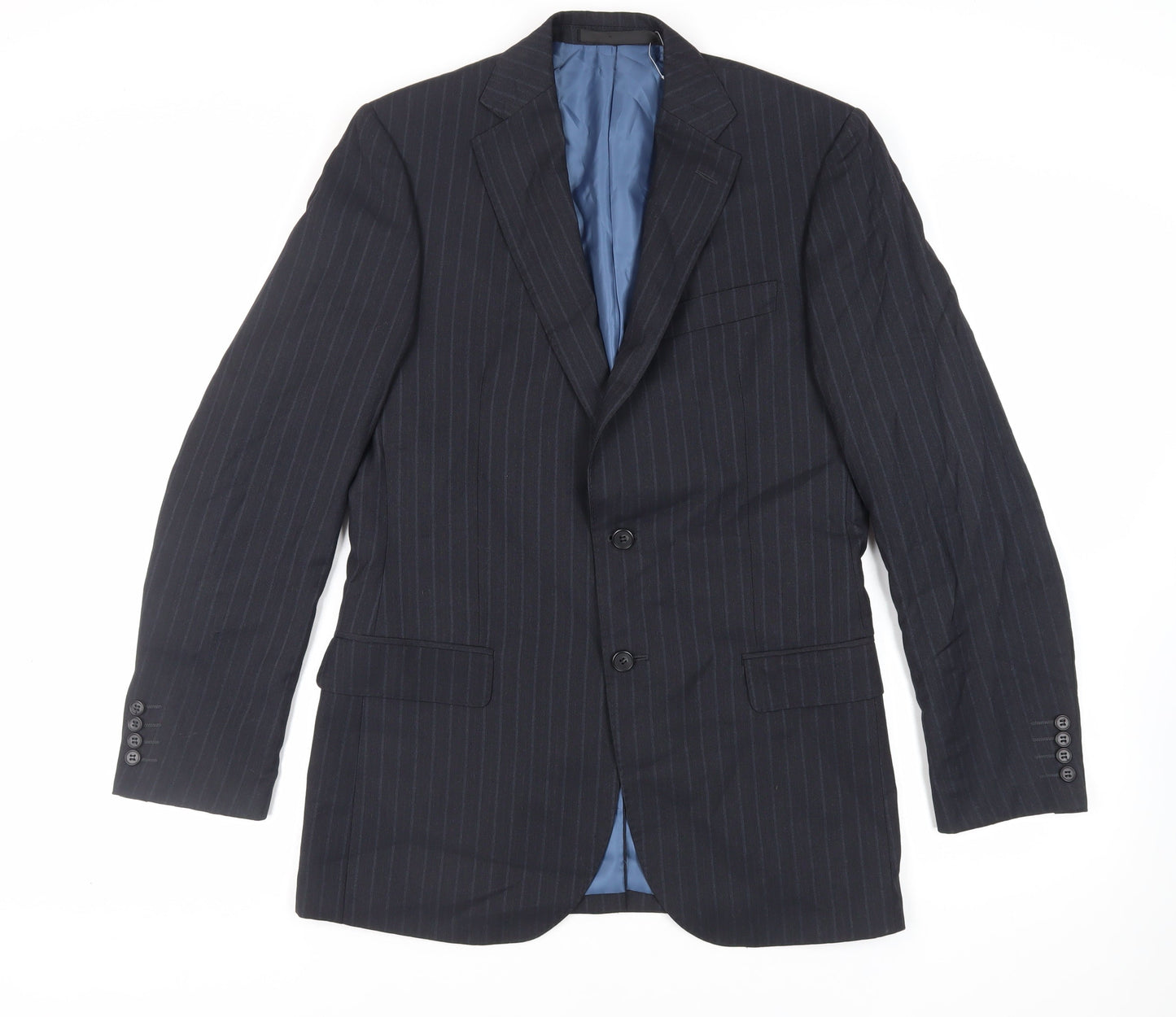 Mens UK Size 38 Marks and Spencer Regular Blue Suit Jacket