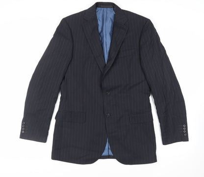Mens UK Size 38 Marks and Spencer Regular Blue Suit Jacket