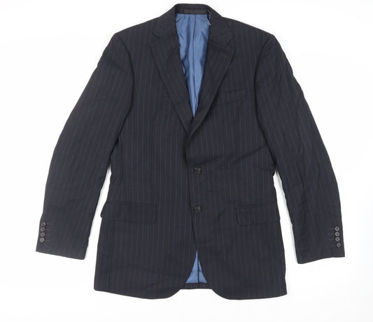 Mens UK Size 38 Marks and Spencer Regular Blue Suit Jacket