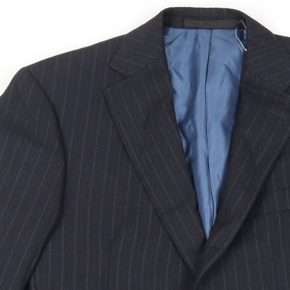 Mens UK Size 38 Marks and Spencer Regular Blue Suit Jacket