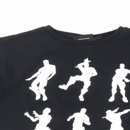 Fortnite Boys Black Polyester Pullover Sweatshirt Size XL Pullover