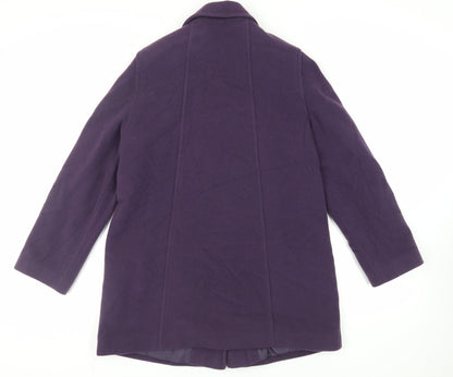 Womens UK Size 14 BHS Purple Overcoat