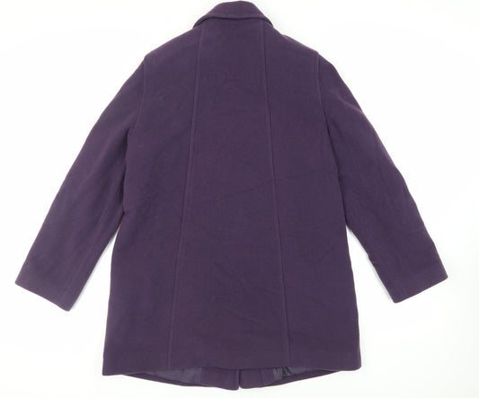 Womens UK Size 14 BHS Purple Overcoat