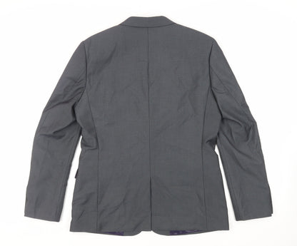 Mens UK Size 42 Topman Regular Grey Suit Jacket
