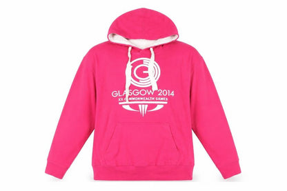 Glasgow 2014 Official Licensed Product Womens Purple Cotton Pullover Hoodie Size S Pullover - Commonwealth Games