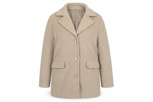 Womens UK Size 16 Marks and Spencer Beige Pea Coat