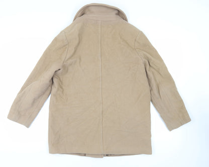 Womens UK Size 16 Marks and Spencer Beige Pea Coat