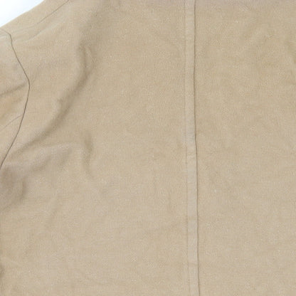 Womens UK Size 16 Marks and Spencer Beige Pea Coat