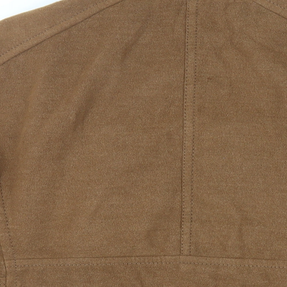 Womens UK Size 2XL H&M Brown Pea Coat