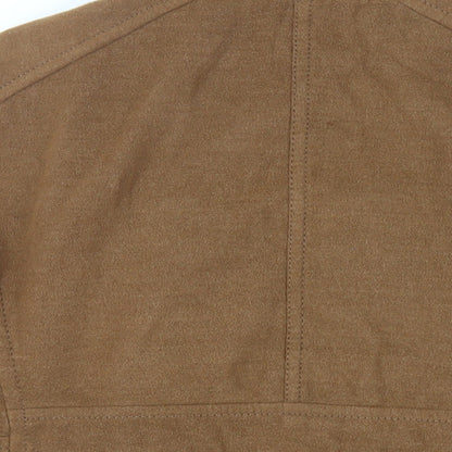 Womens UK Size 2XL H&M Brown Pea Coat