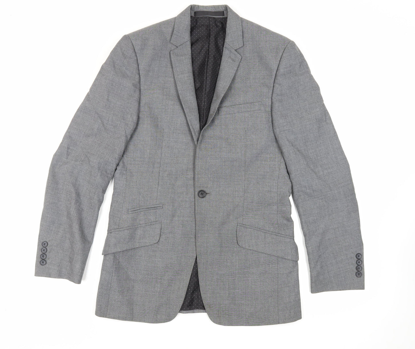 Mens UK Size 36 Marks and Spencer Regular Grey Suit Jacket