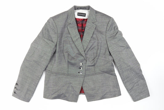 Autograph Womens Grey Jacket Blazer Size 16 Button