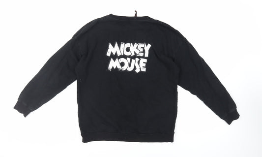 Womens UK Size M Disney Black Pullover Sweatshirt