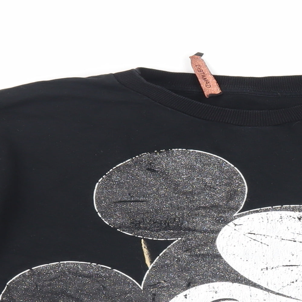 Womens UK Size M Disney Black Pullover Sweatshirt