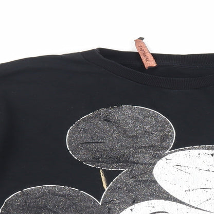 Womens UK Size M Disney Black Pullover Sweatshirt