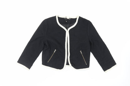 Womens UK Size 10 H&M Black Jacket