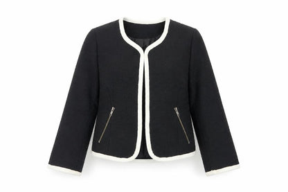 Womens UK Size 10 H&M Black Jacket
