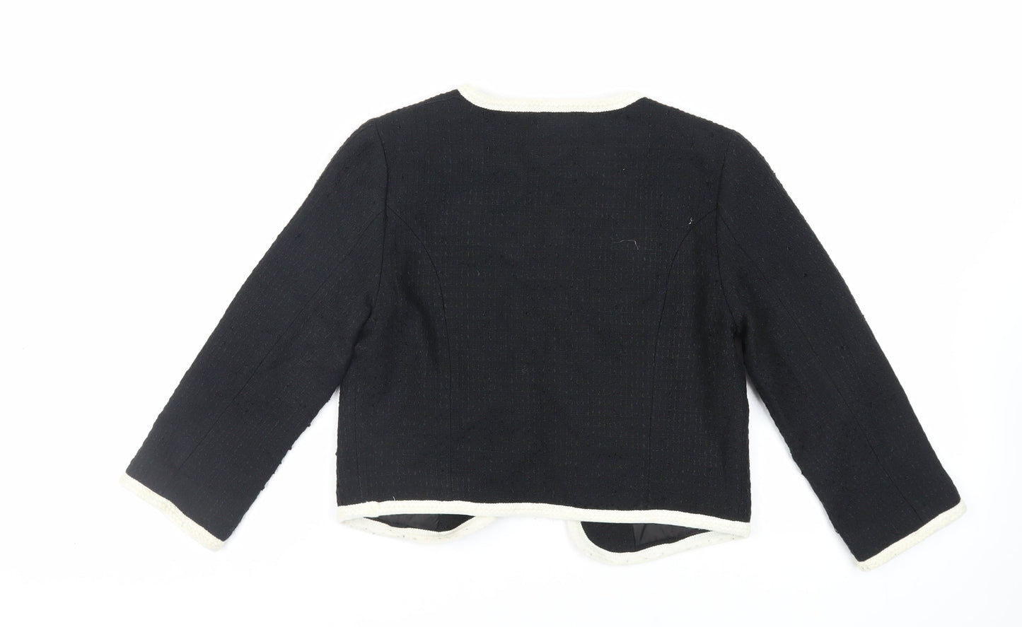 Womens UK Size 10 H&M Black Jacket