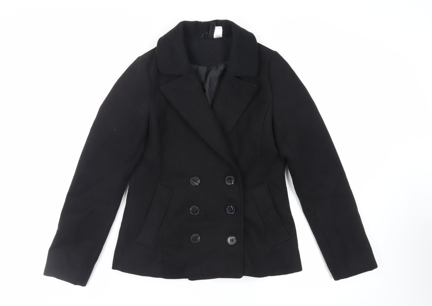 Divided by H&M Womens Black Jacket Size 8 Button