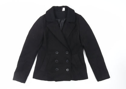 Divided by H&M Womens Black Jacket Size 8 Button