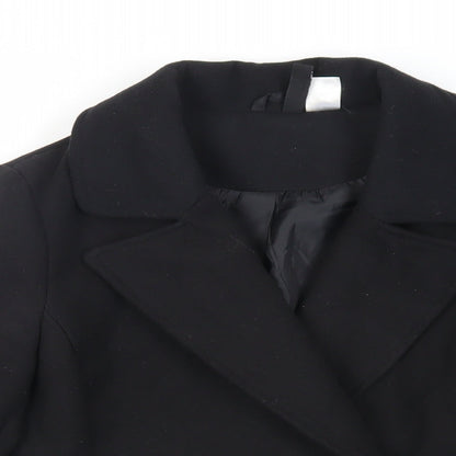 Divided by H&M Womens Black Jacket Size 8 Button