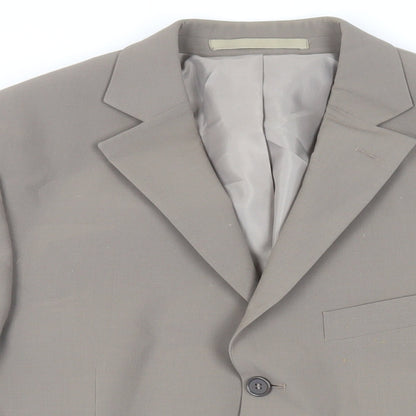 Mens UK Size 40 Marks and Spencer Regular Beige Suit Jacket