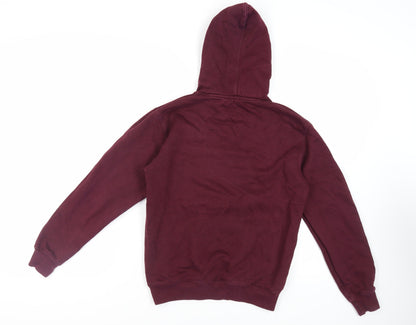 Stranger Things Girls Purple Cotton Pullover Hoodie Size 12-13 Years Pullover - Hawkins Middle School