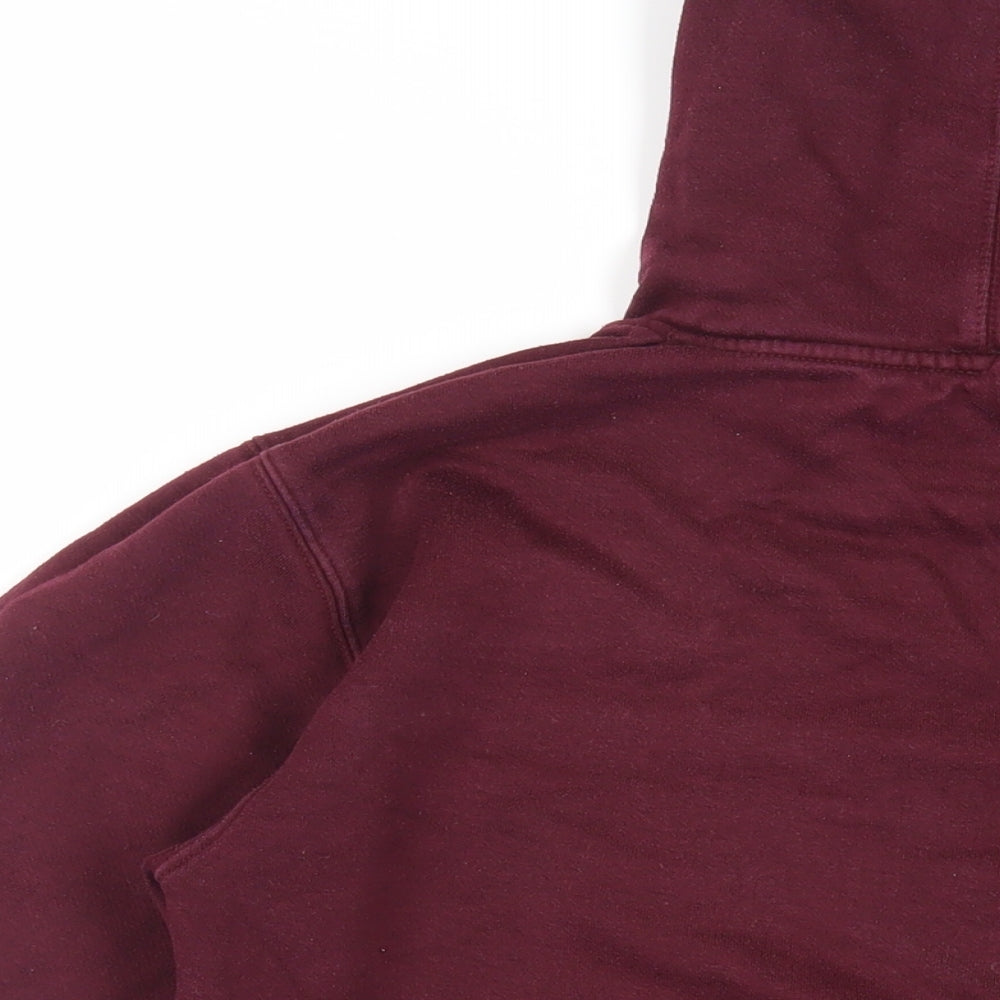 Stranger Things Girls Purple Cotton Pullover Hoodie Size 12-13 Years Pullover - Hawkins Middle School