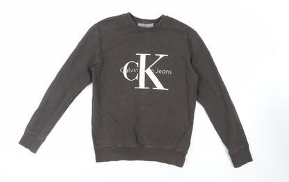 Mens UK Size XS Calvin Klein Jeans Green Pullover Sweatshirt