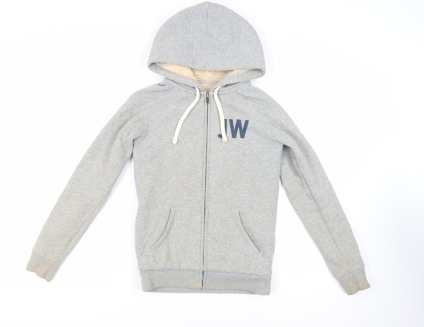 Womens UK Size 6 Jack Wills Grey Full Zip Hoodie