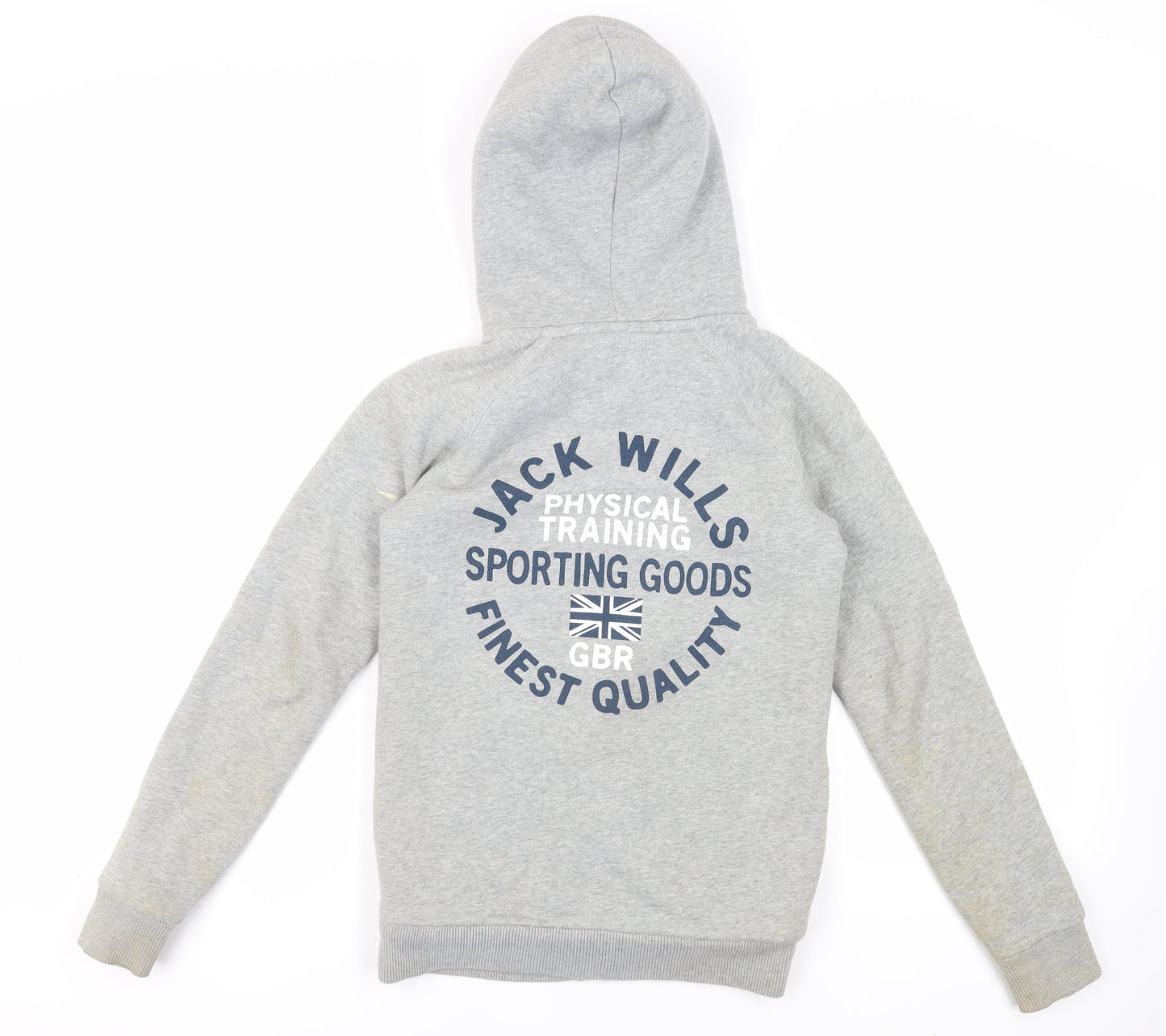 Womens UK Size 6 Jack Wills Grey Full Zip Hoodie
