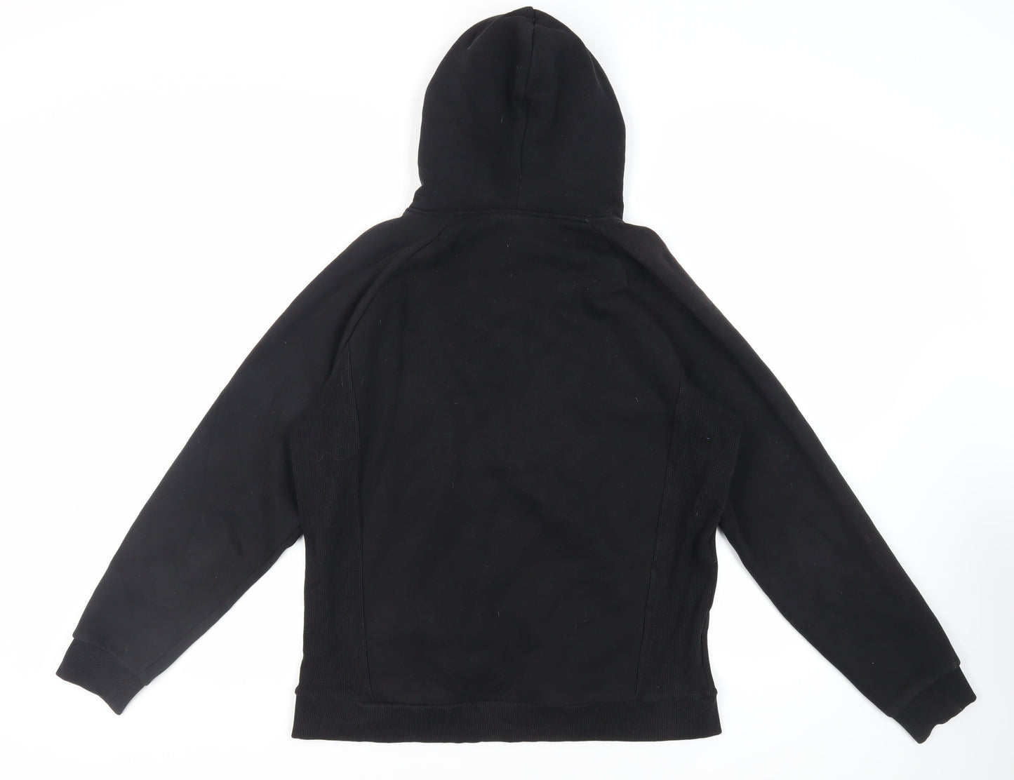 The Couture Club Mens Black Cotton Pullover Hoodie Size L - Pockets