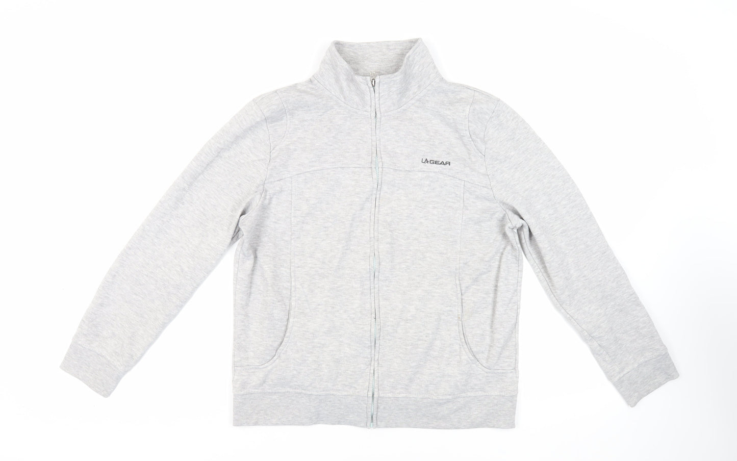 Womens UK Size 14 LA Gear Grey Full Zip Sweatshirt