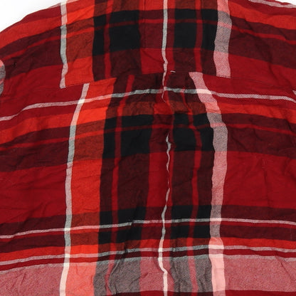Womens UK Size S River Island Red Basic Button-Up