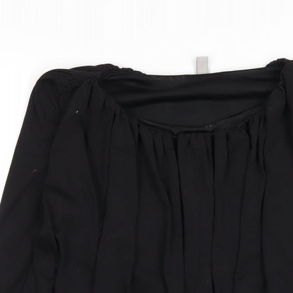 Womens UK Size S H&M Black Basic Tank