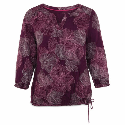 Womens UK Size 10 Maine Purple Basic T-Shirt