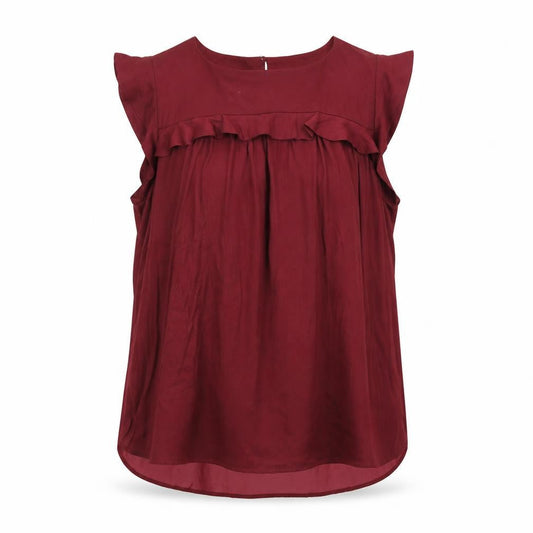 Womens UK Size M LOFT Red Basic T-Shirt
