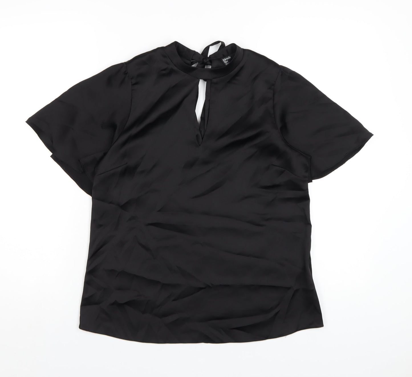 Womens UK Size 8 Friends Like These Black Basic T-Shirt