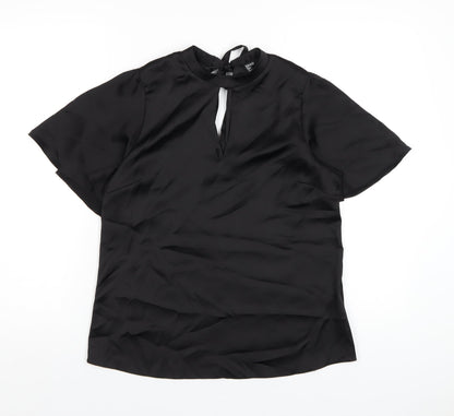Womens UK Size 8 Friends Like These Black Basic T-Shirt