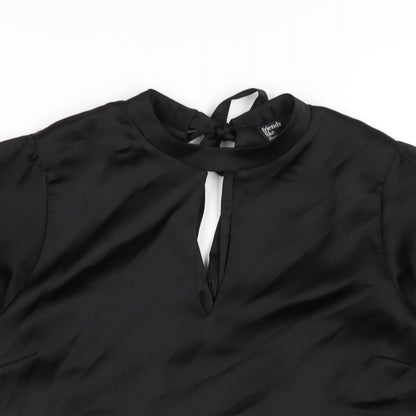 Womens UK Size 8 Friends Like These Black Basic T-Shirt