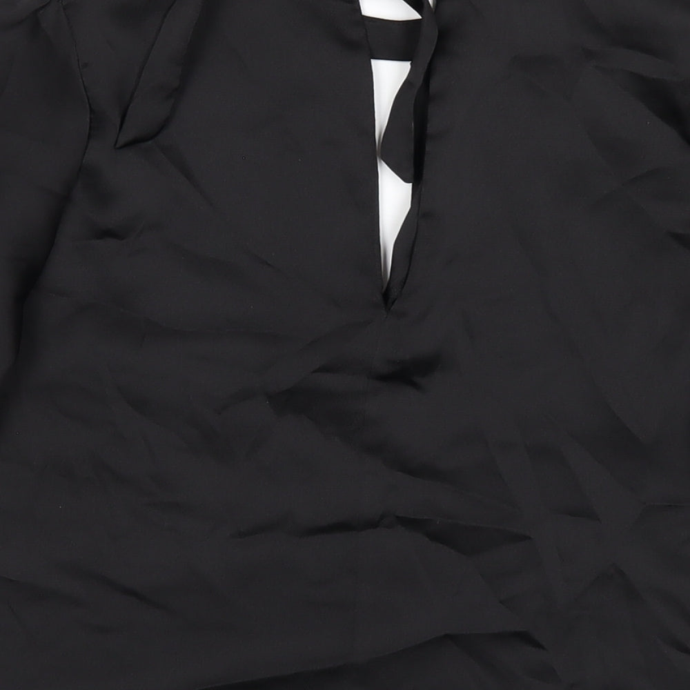 Womens UK Size 8 Friends Like These Black Basic T-Shirt