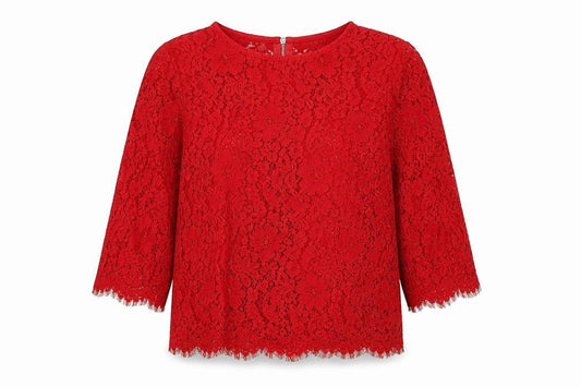 Womens UK Size 10 New Look Red Basic T-Shirt
