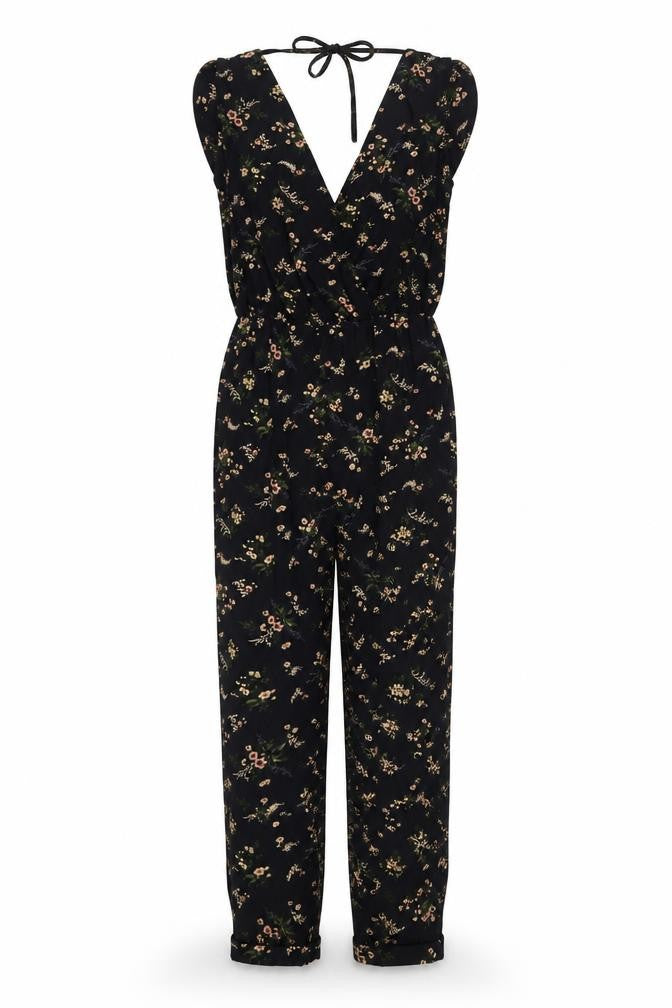 Womens UK Size 10 Topshop Black Jumpsuit One-Piece