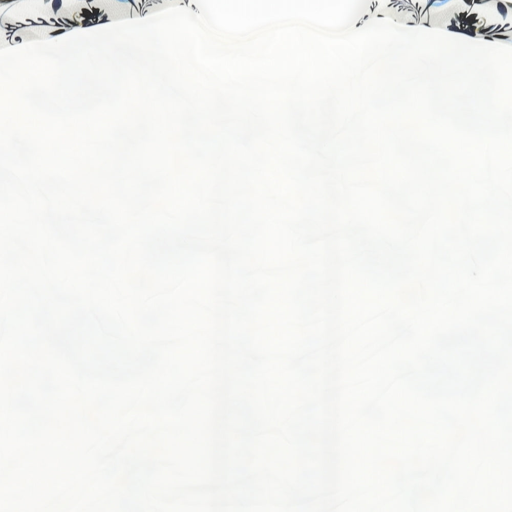 Womens UK Size 10 Marks and Spencer White Basic T-Shirt