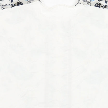 Womens UK Size 10 Marks and Spencer White Basic T-Shirt
