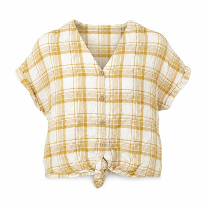 Womens UK Size 6 New Look Yellow Basic T-Shirt