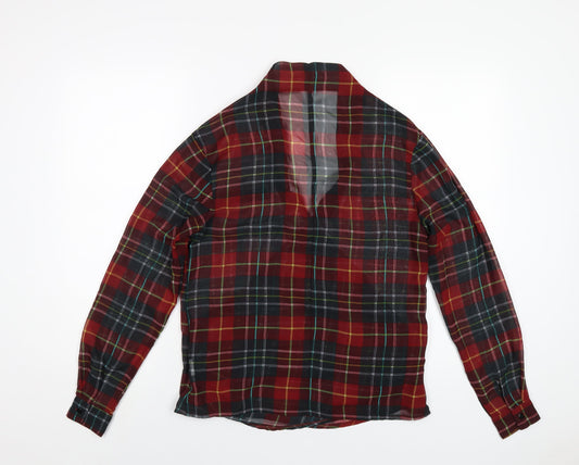 Womens UK Size 6 Missguided Red Basic Blouse