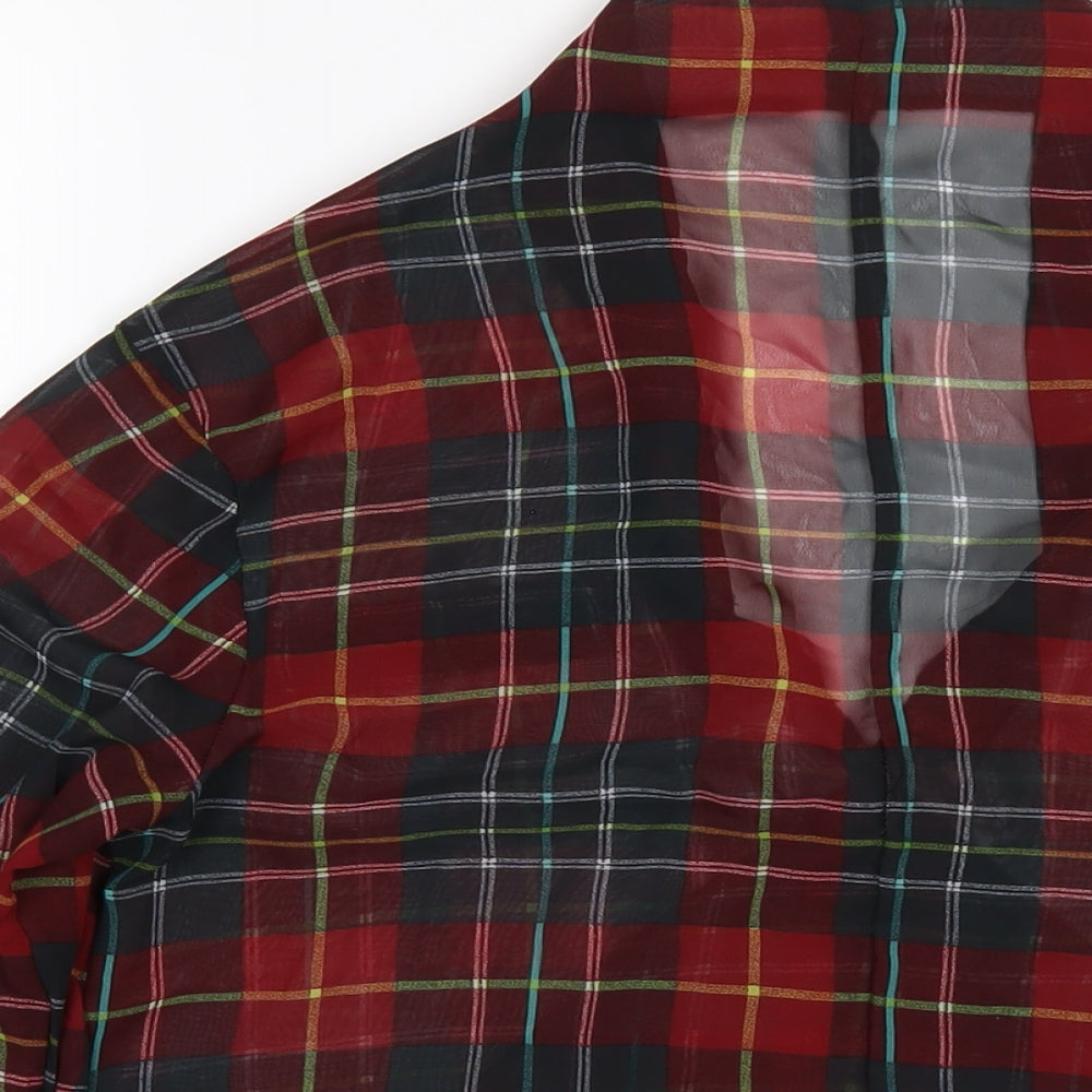 Womens UK Size 6 Missguided Red Basic Blouse
